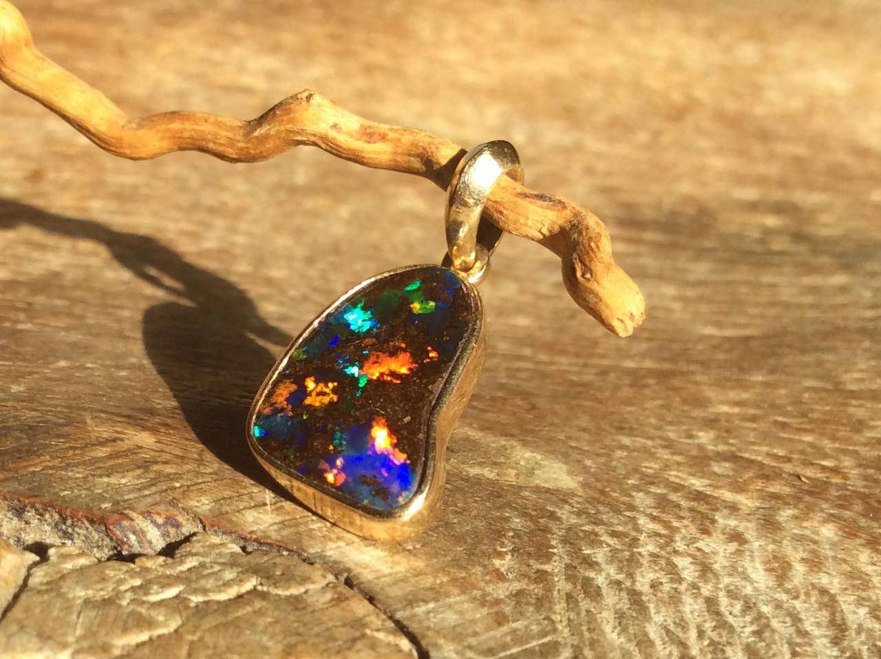 Opal-Kettenanhänger